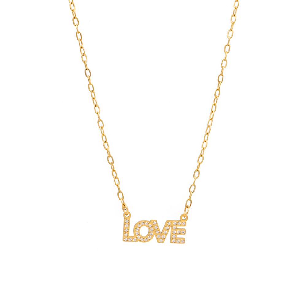 The Love Horizontal Necklace Bling