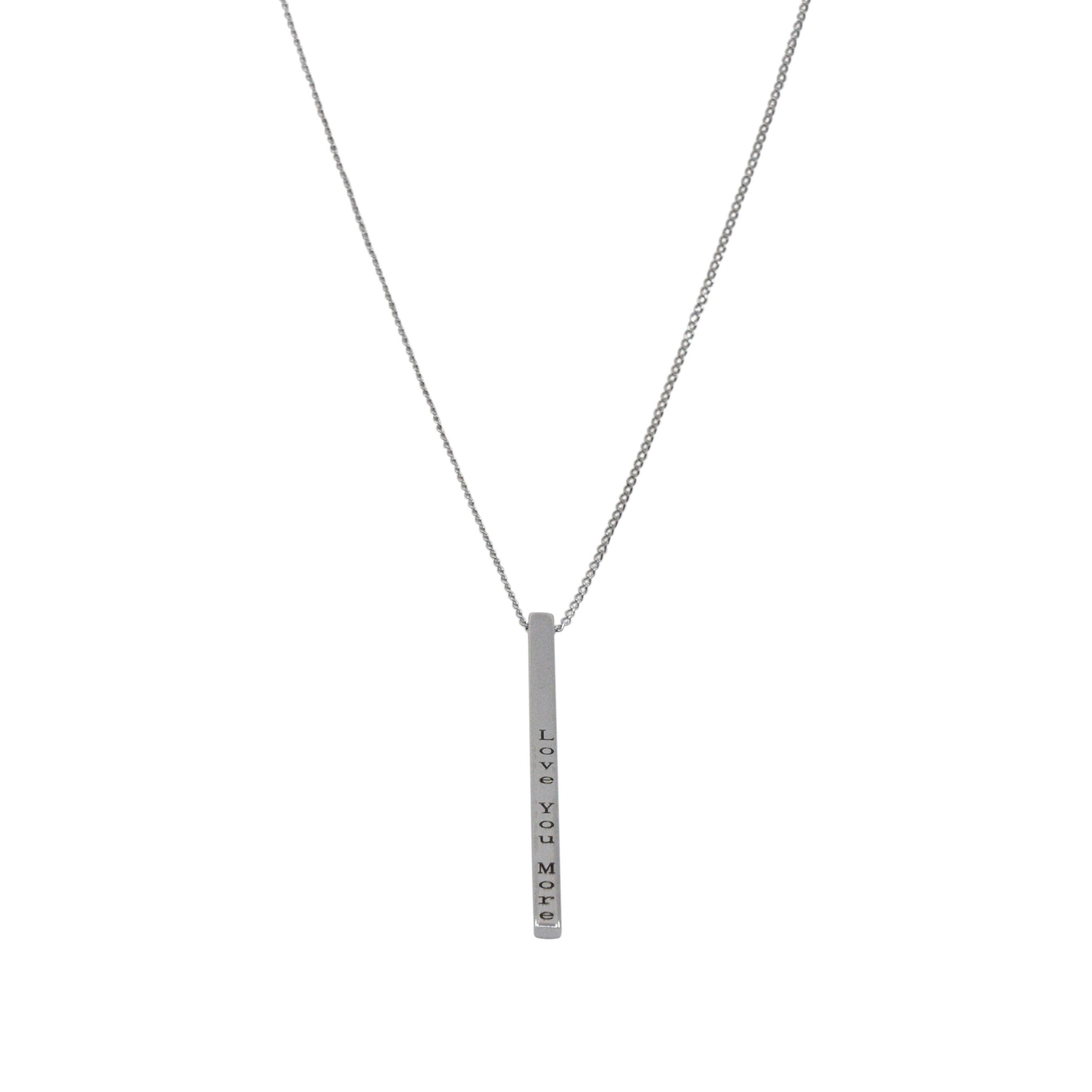 The Love You More Pin Drop Necklace