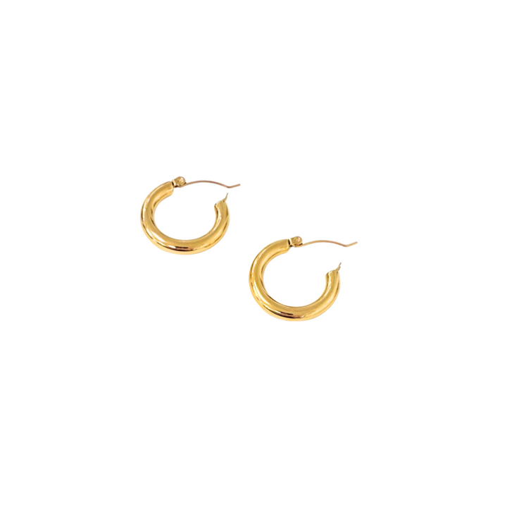 The Medium Gold Hoop Earrings