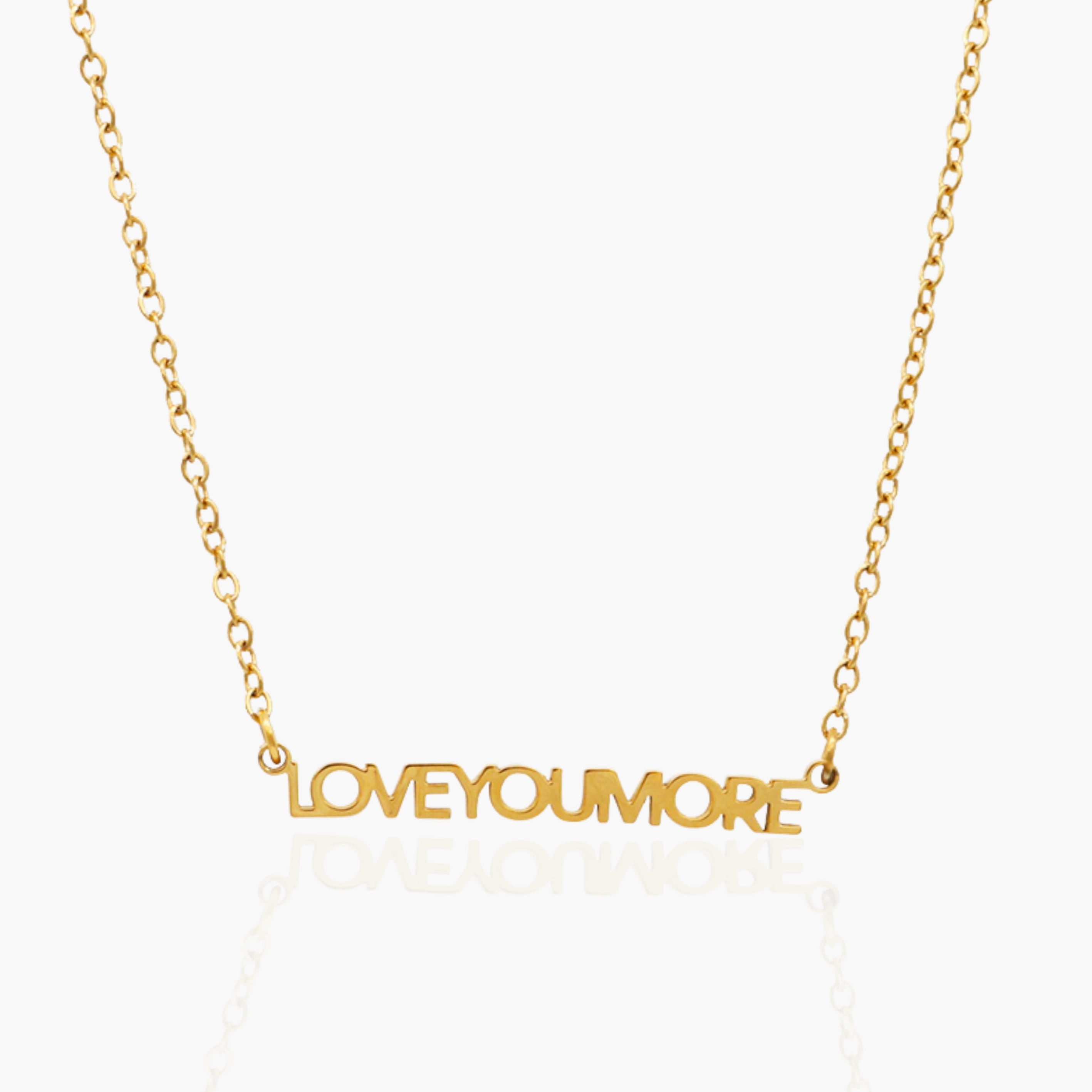 Mini Love You More Bar Necklace