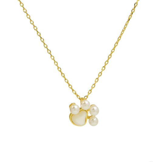 Pearly Paw Necklace