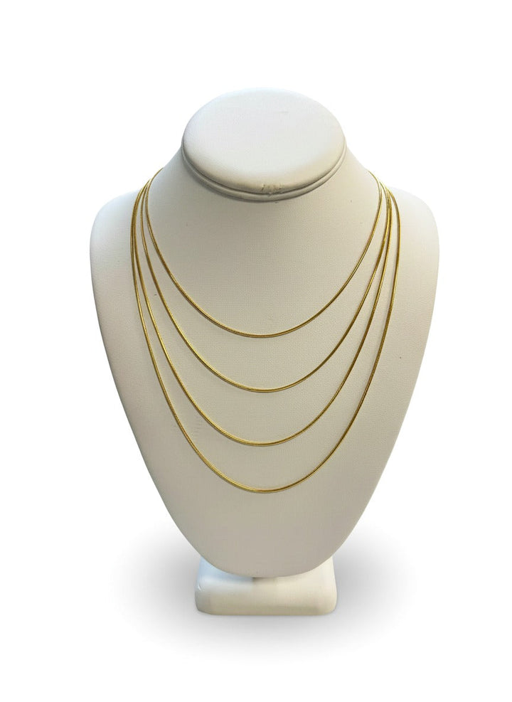 The Snake Chain Gold Set (4 in 1)