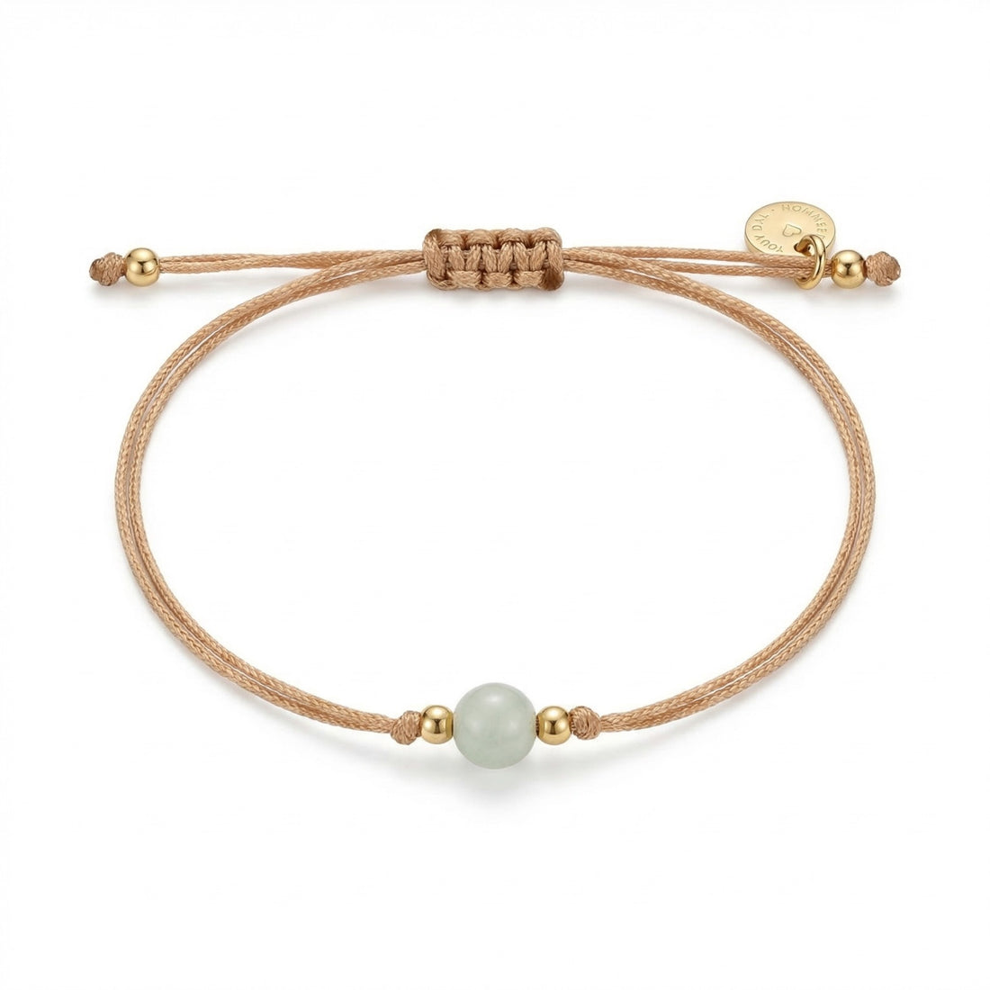 Savannah Cord Bracelet with Luna Green Bead