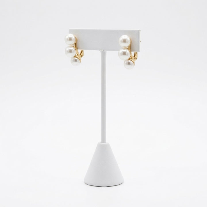 The Three Sisters Pearl Gold Earrings