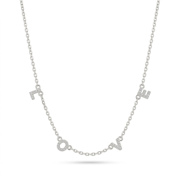 Love Gold Spaced Necklace Bling