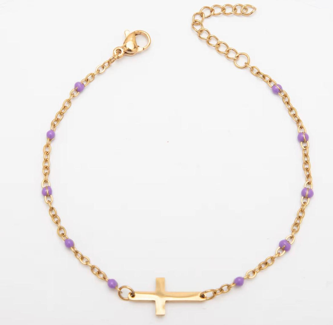 The Faith Bracelet with Colorful Beads