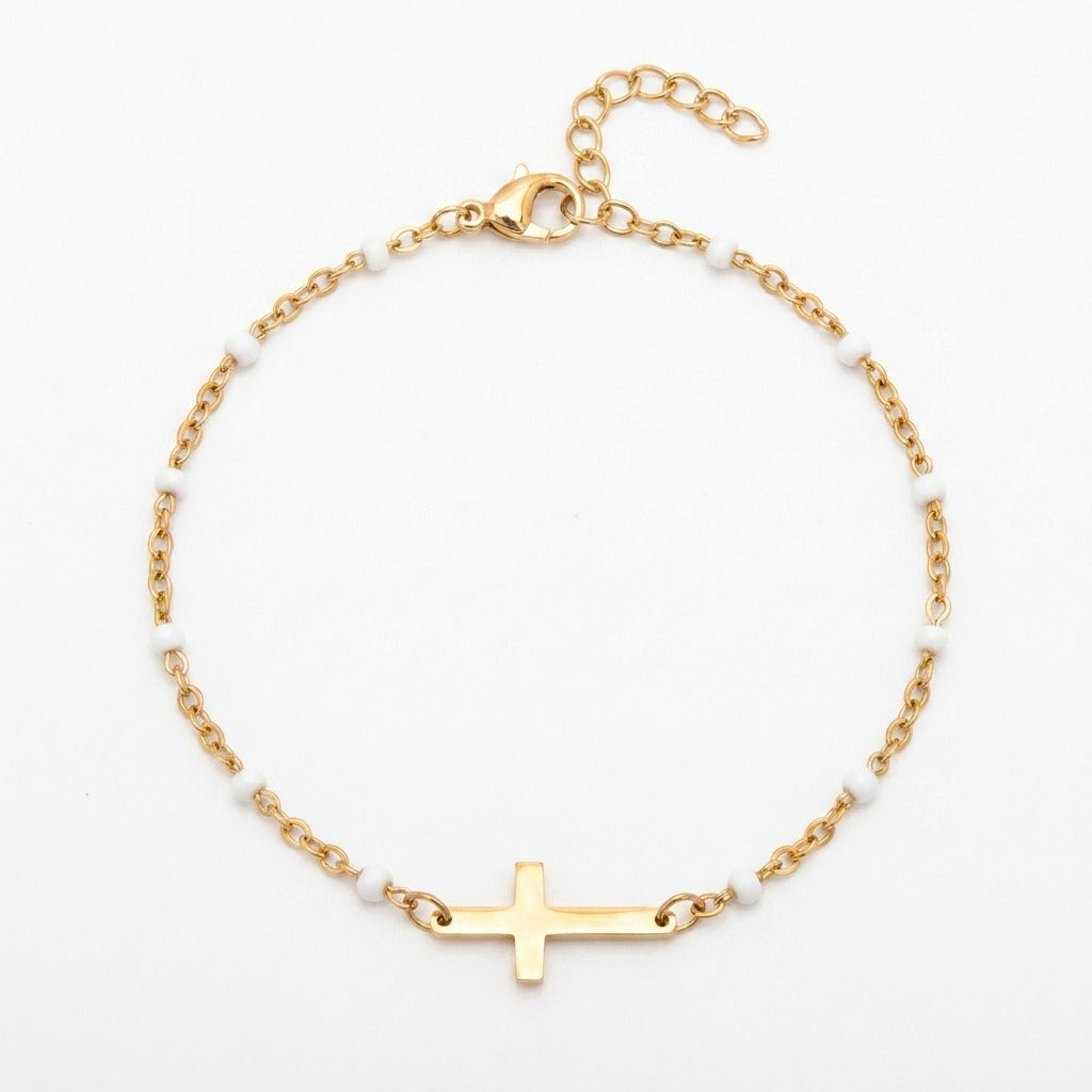 The Faith Bracelet with Colorful Beads