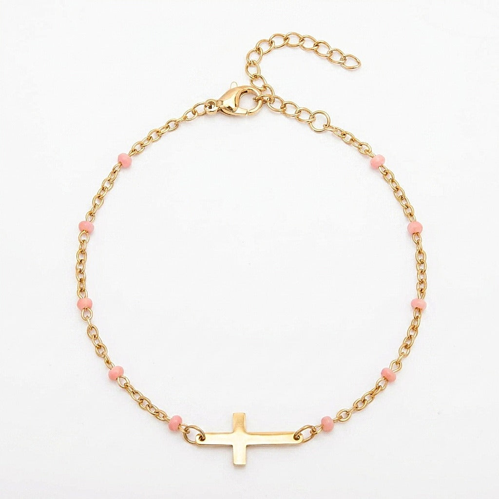 The Faith Bracelet with Colorful Beads