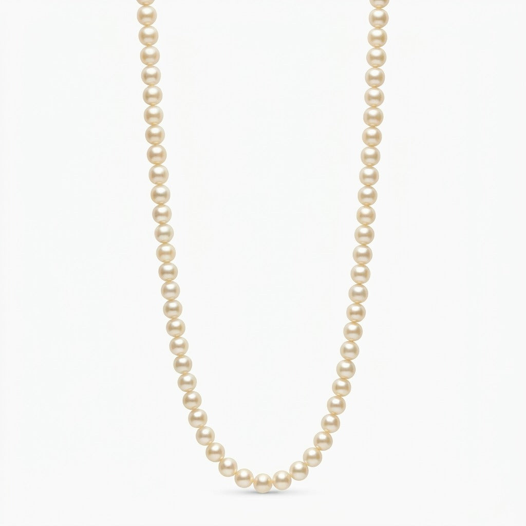 Small Pearly Necklace with Fish Charm