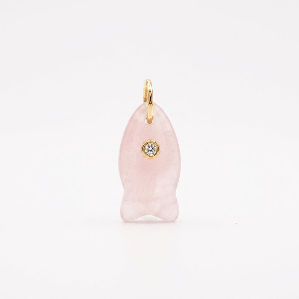 Ball Chain Necklace with Fish Charm