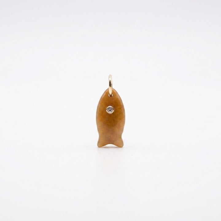 Small Pearly Necklace with Fish Charm