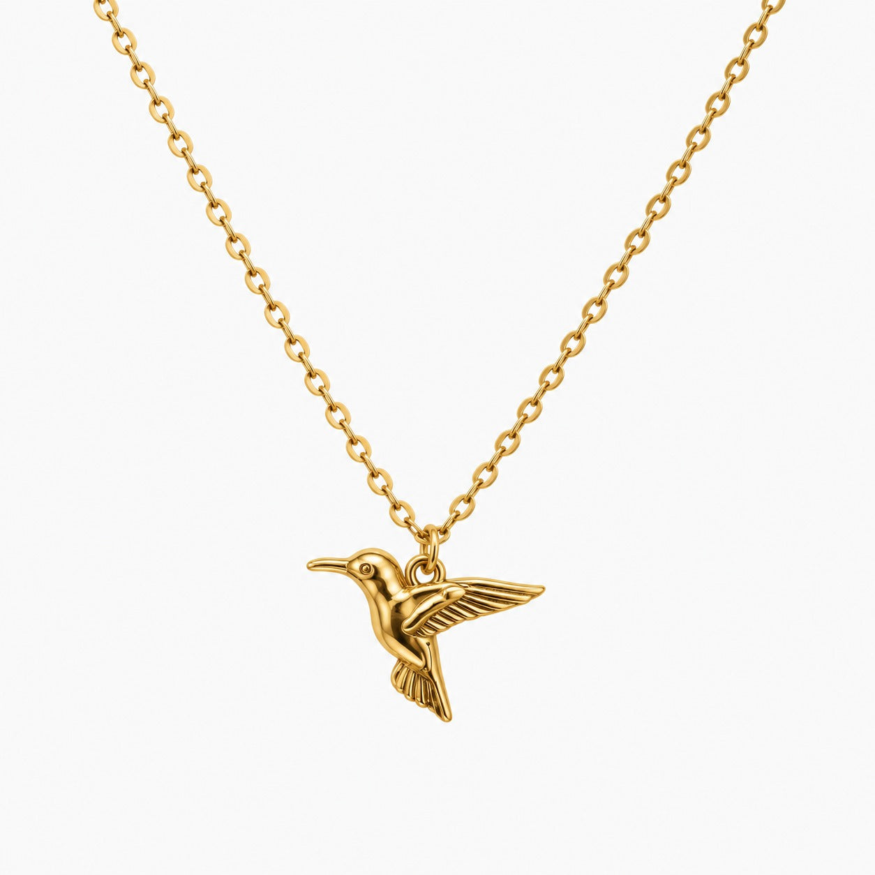 The Gold Hummingbird Necklace