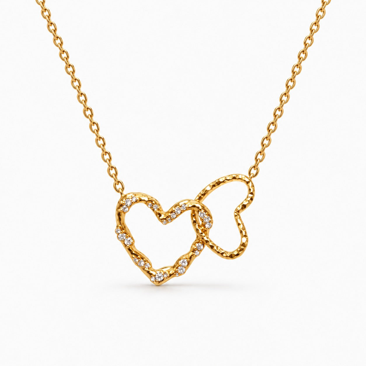 The Rhinestone Linked in Love Necklace