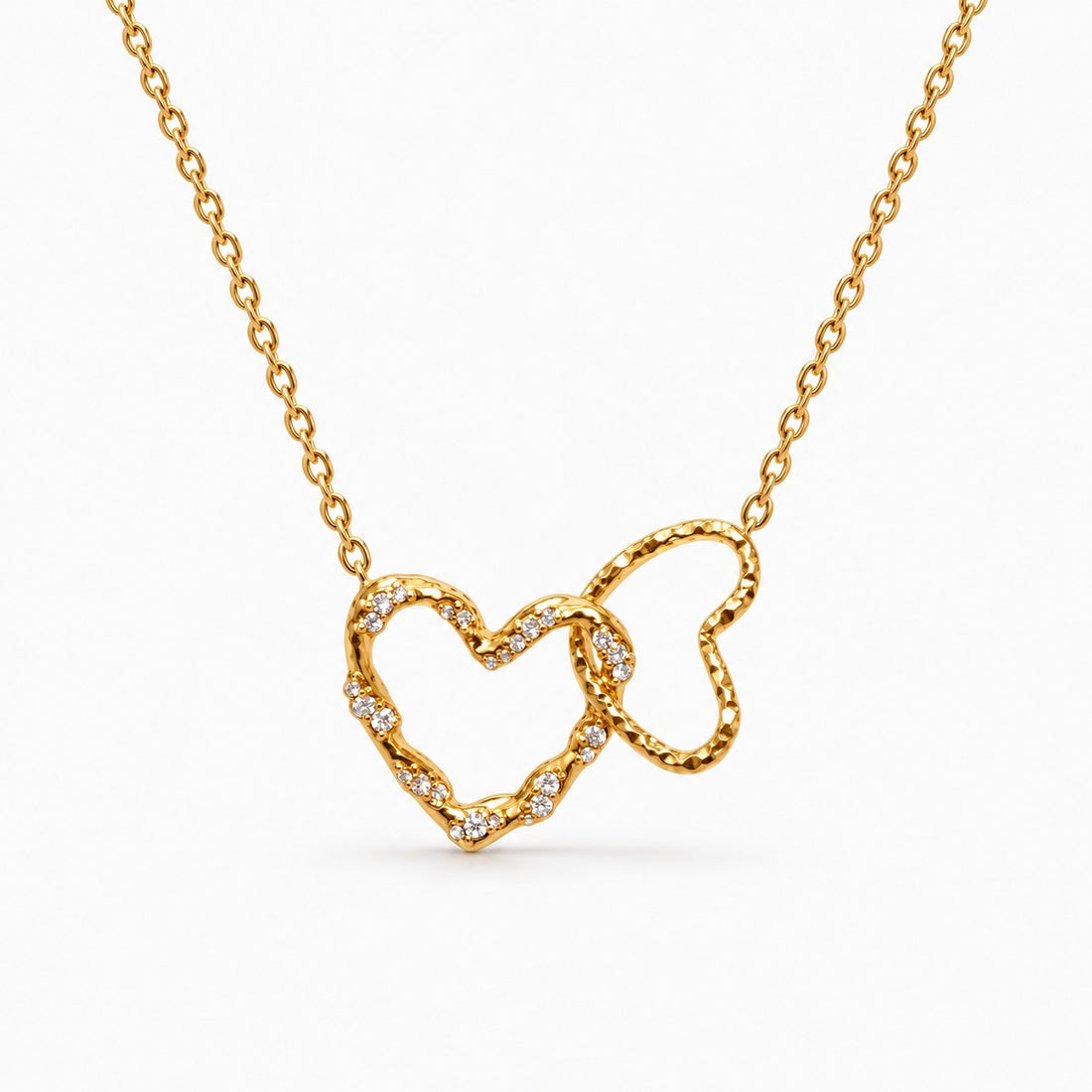 The Rhinestone Linked in Love Necklace