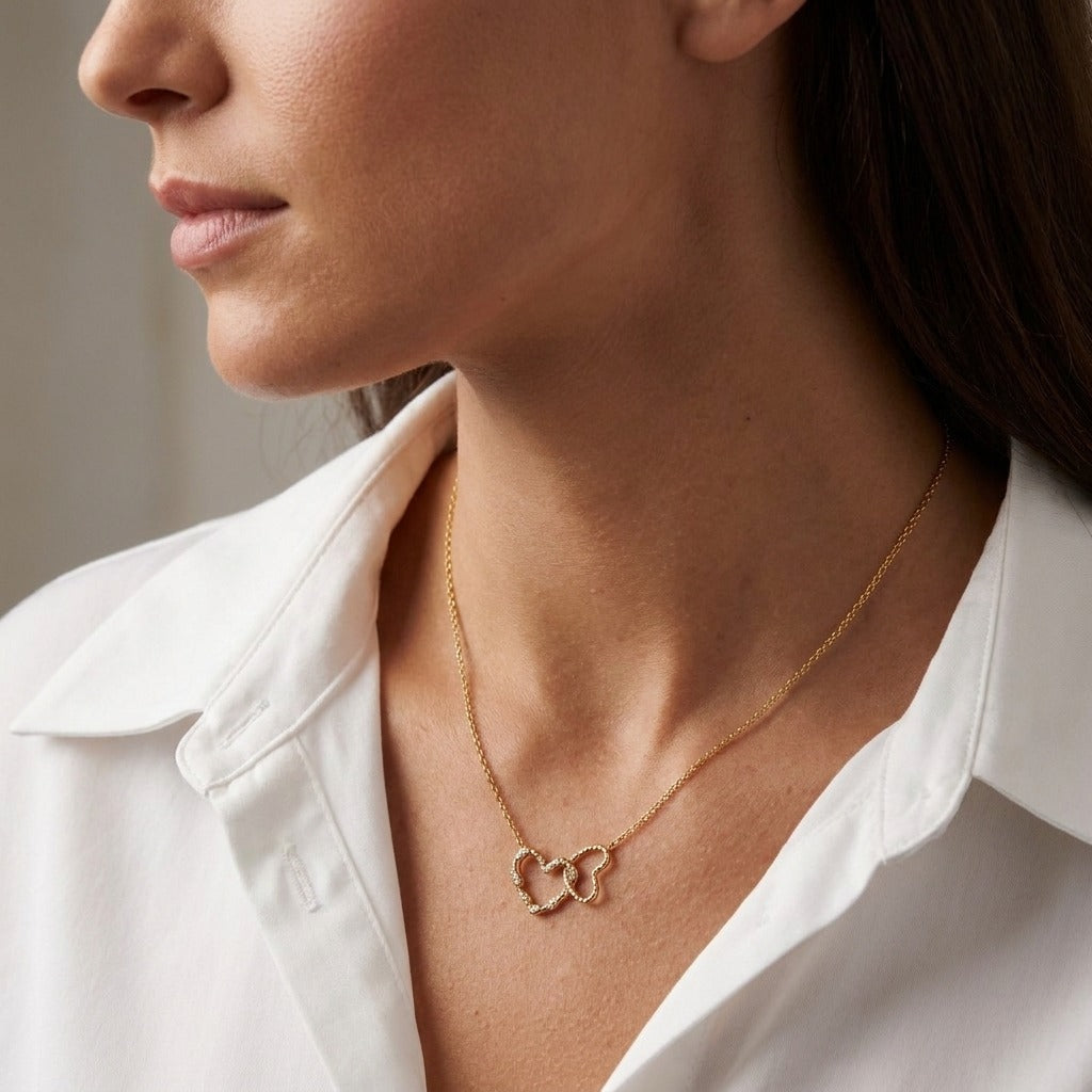 The Rhinestone Linked in Love Necklace