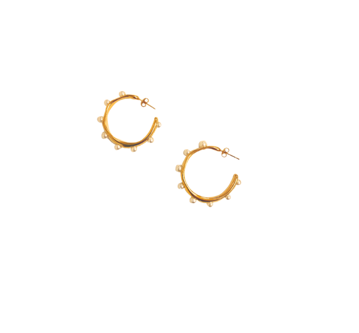The Chunky Isla & Pearl Hoops