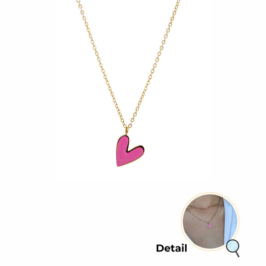 Pink Young at Heart Gold Necklace