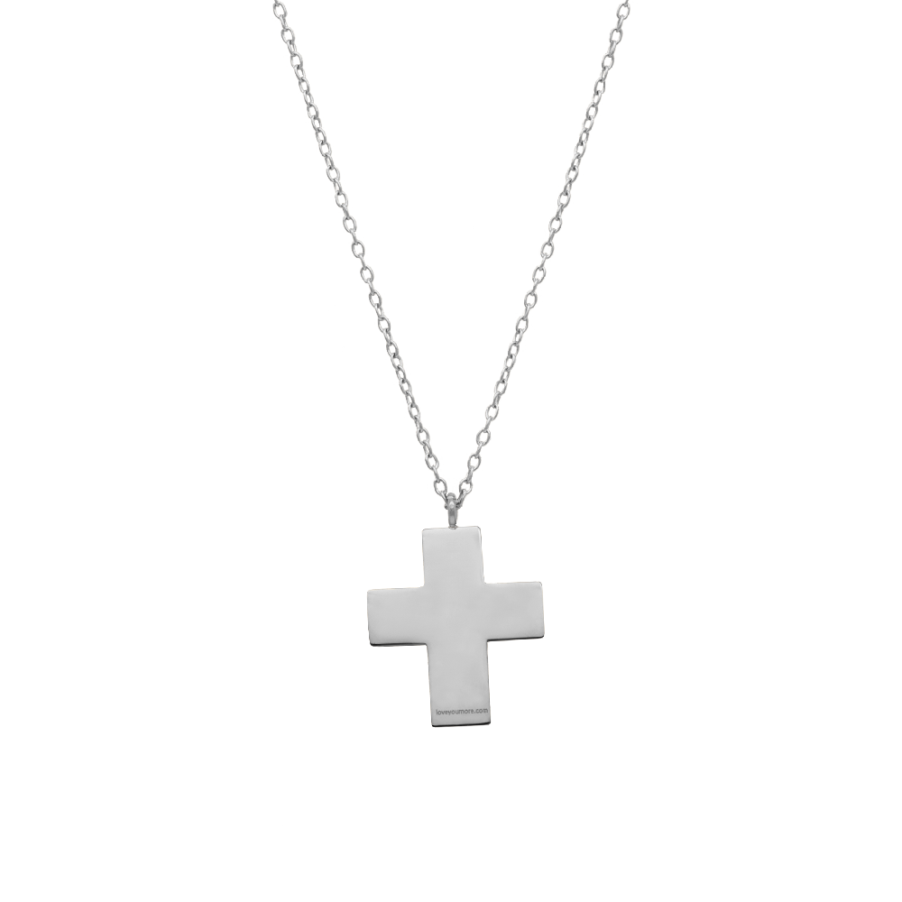 Polished Walk in Faith Cross Necklace