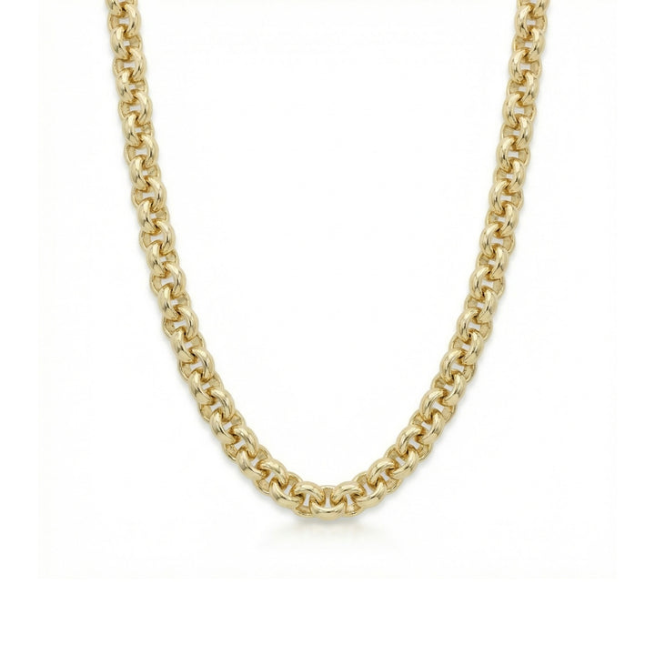 Round Chunky Cable Link Necklace