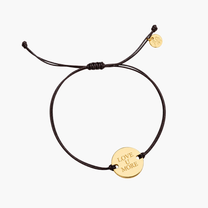 Savannah Cord Bracelet with Love You More Coin