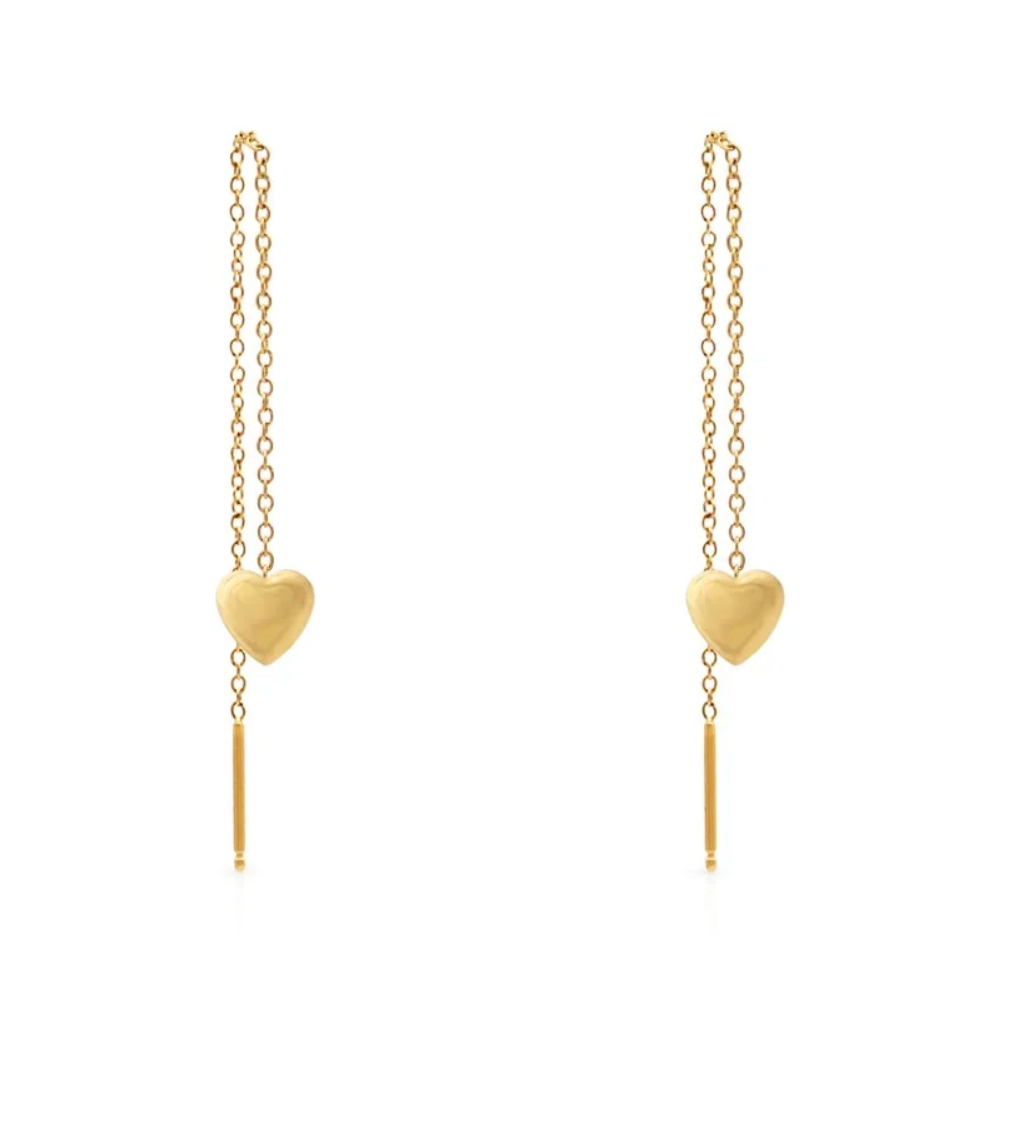 Heart on A String Earrings