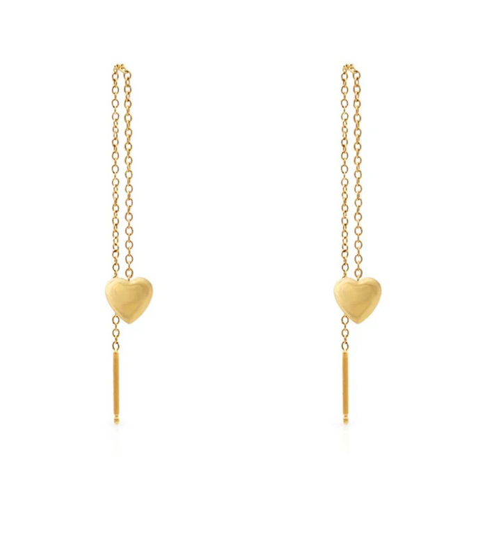 Heart on A String Earrings