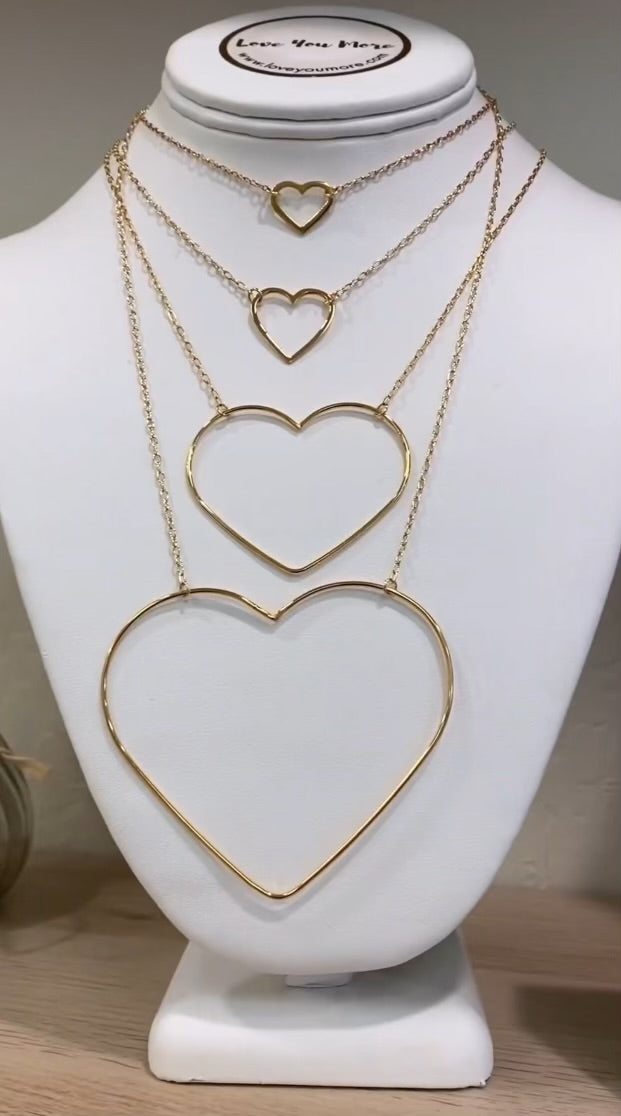 Follow Your Heart Silhouette Necklace