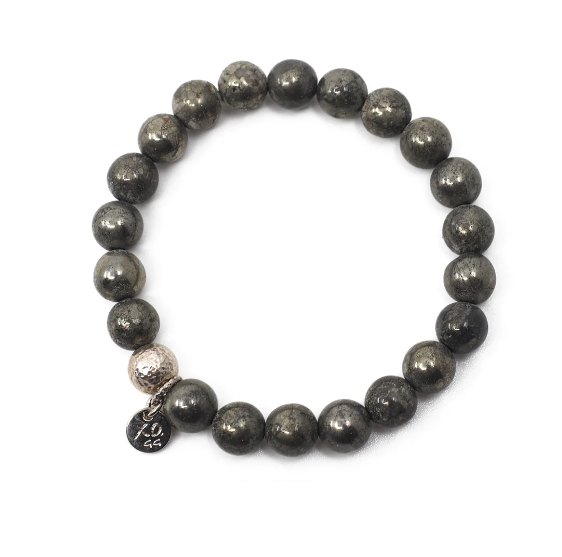 The Luna Bracelet in Pyrite