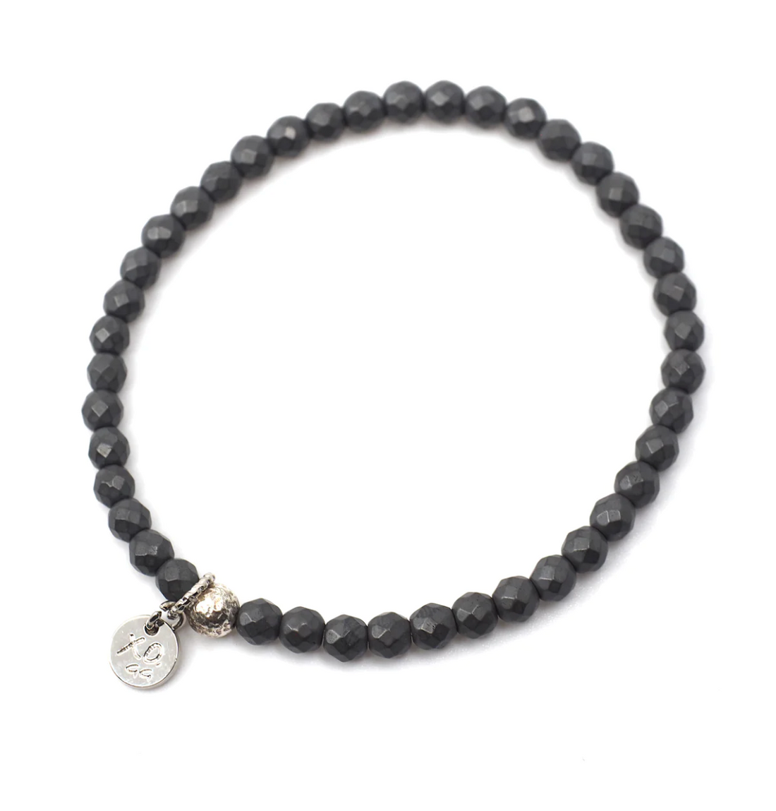 The Luna Bracelet in Geometric Gray