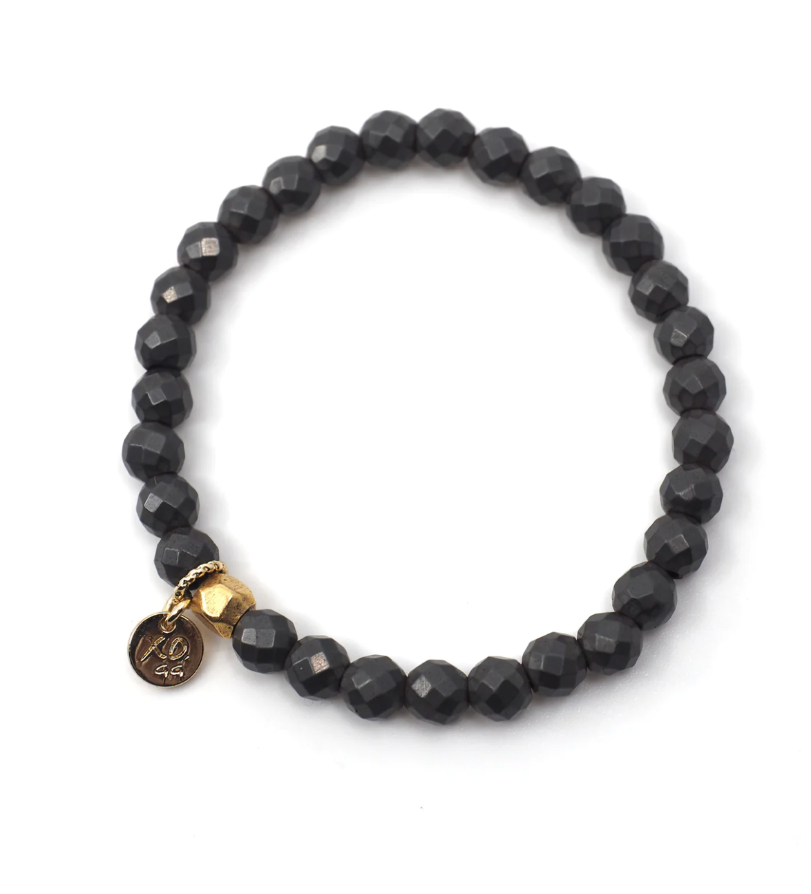 The Luna Bracelet in Geometric Gray