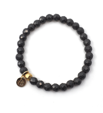 The Luna Bracelet in Geometric Gray