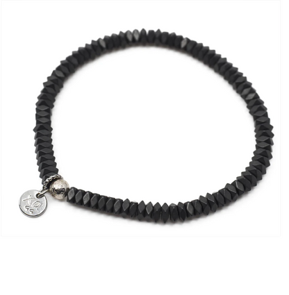 The Luna Bracelet in Geometric Gray