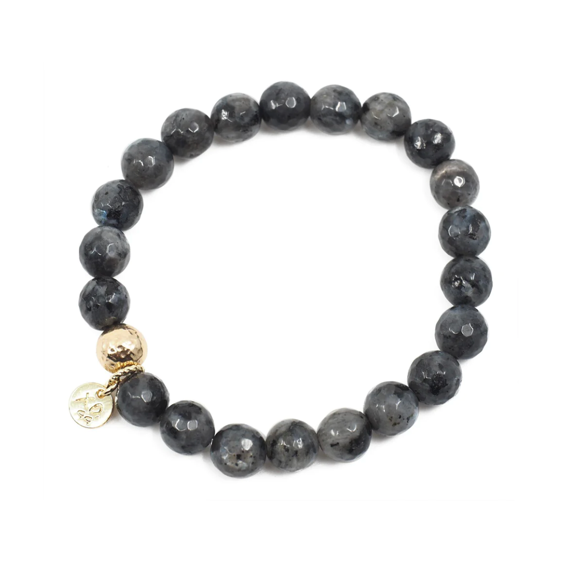 The Luna Bracelet in Black Labradorite