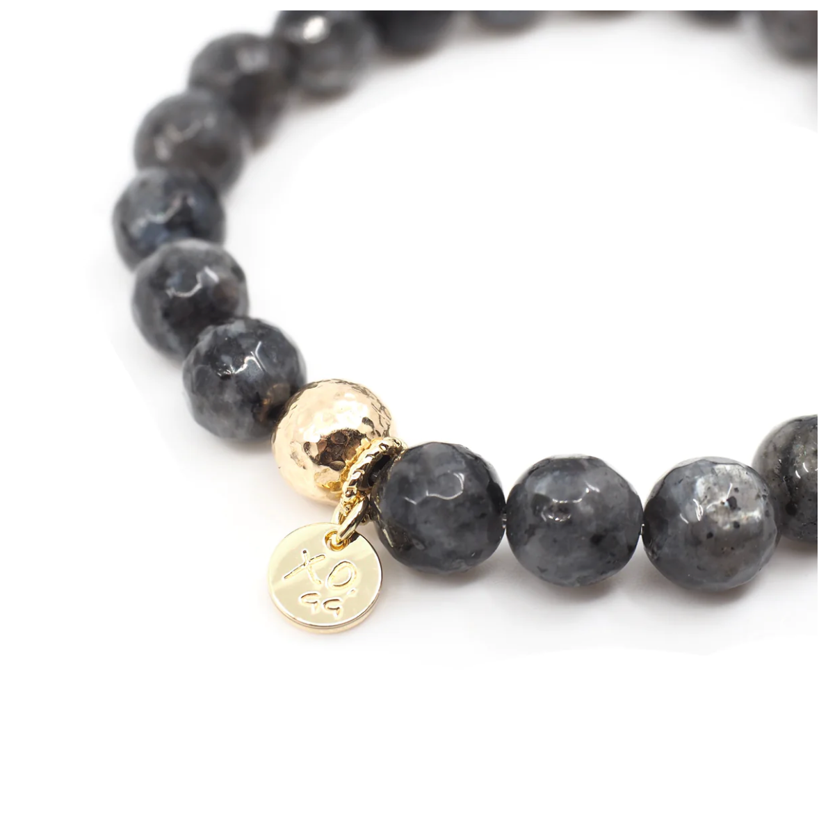 The Luna Bracelet in Black Labradorite