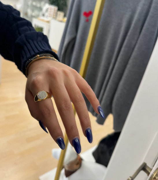 LYM Silver and Gold Coin Ring