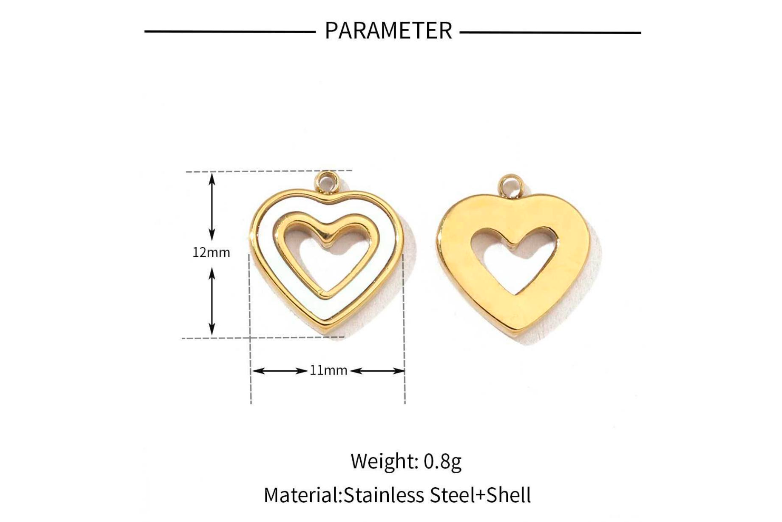 Build Your Own Charm - Heart Charms