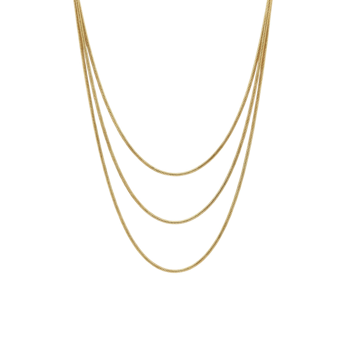 Three Set Chain The Snake Chain Gold Set (3 in 1 - Long) – Wholesale Love You More