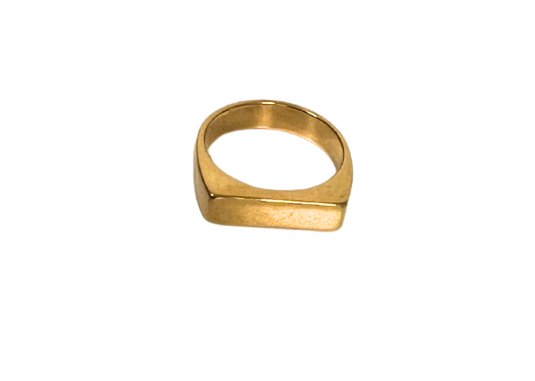 The Square Shape Gold Ring