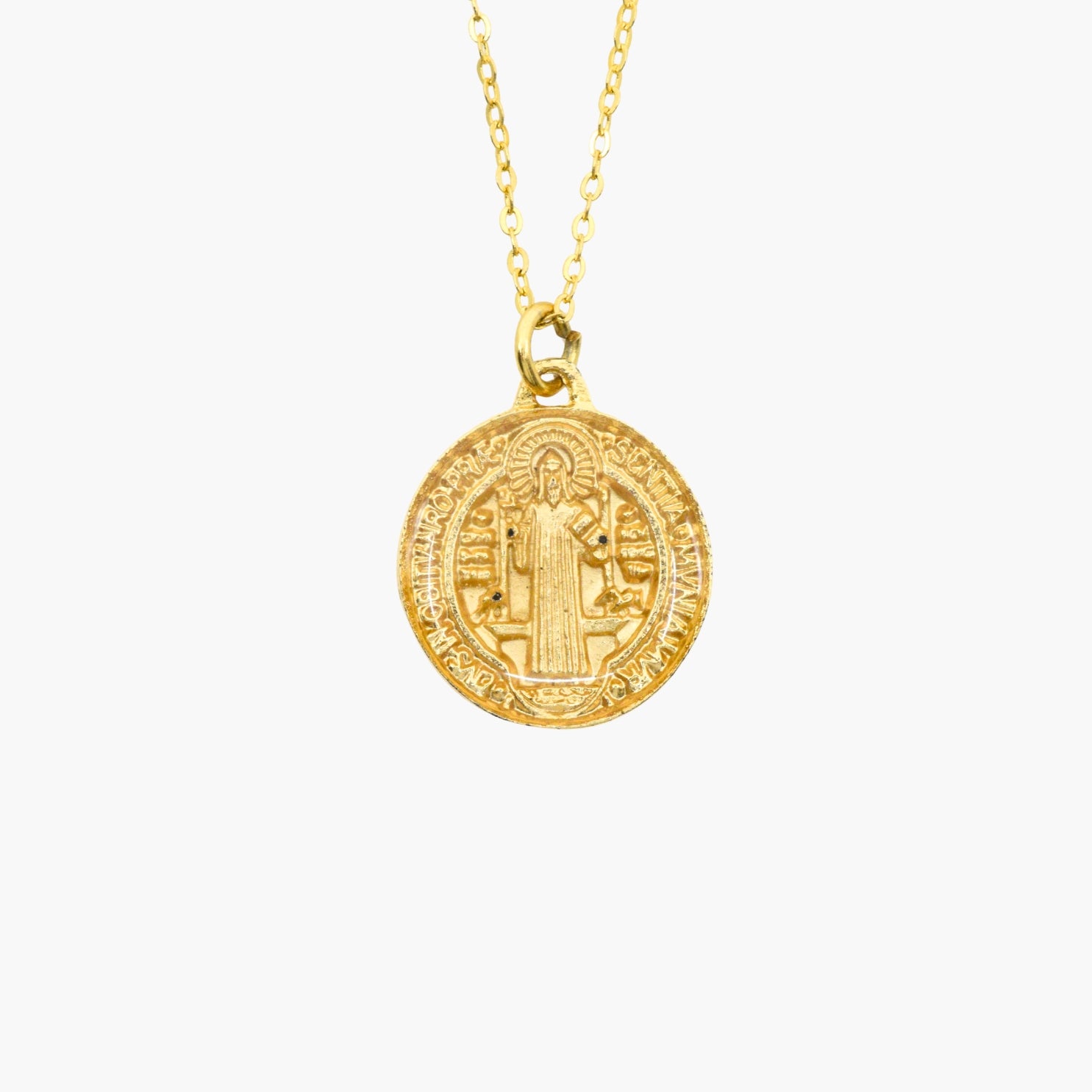 St. Benedict Necklace in Enamel