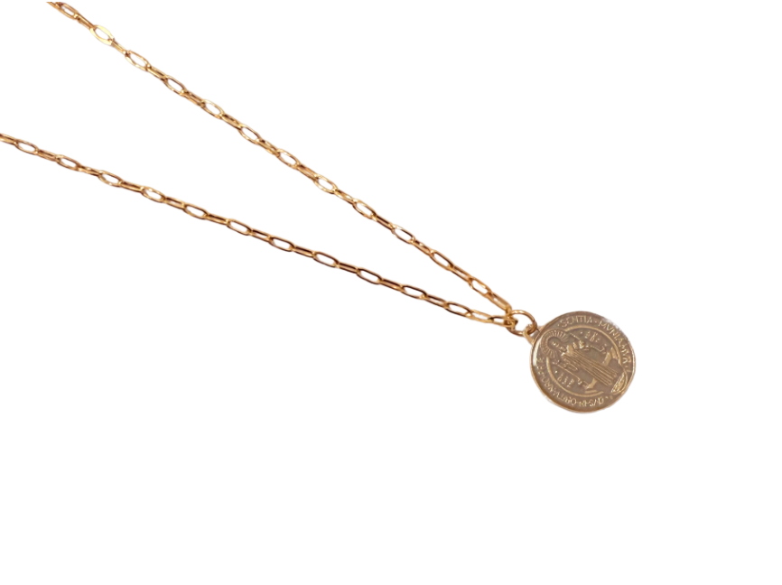 St. Benedict Necklace in Enamel