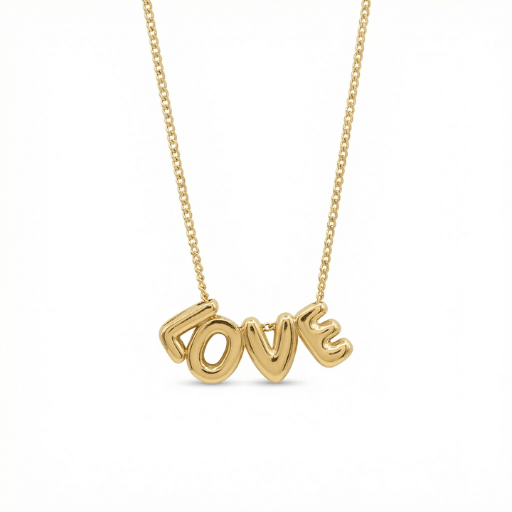 The Bubble Love Gold Necklace