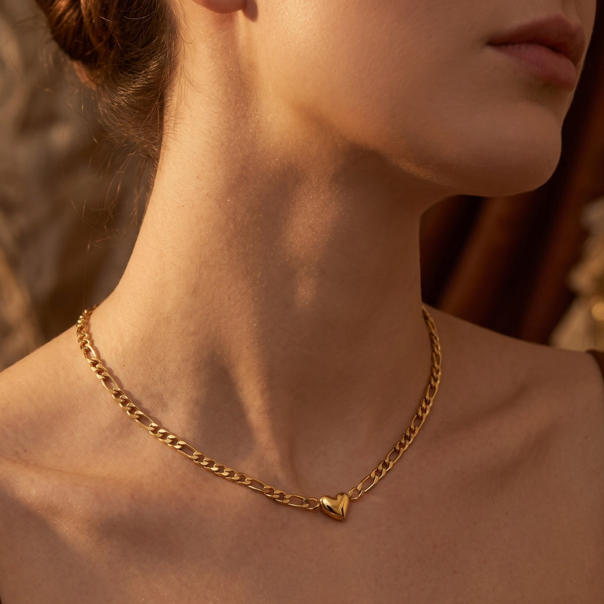 The From the Heart Gold Necklace