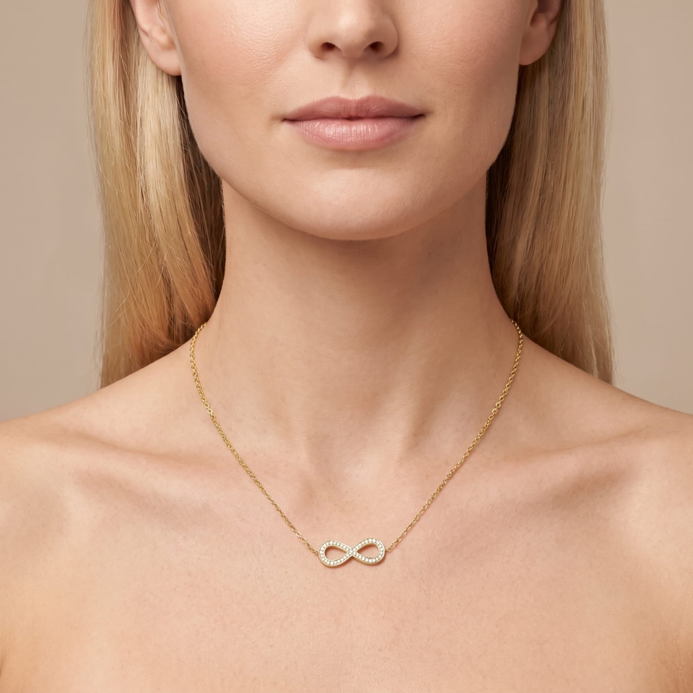 Infinity Bling Necklace