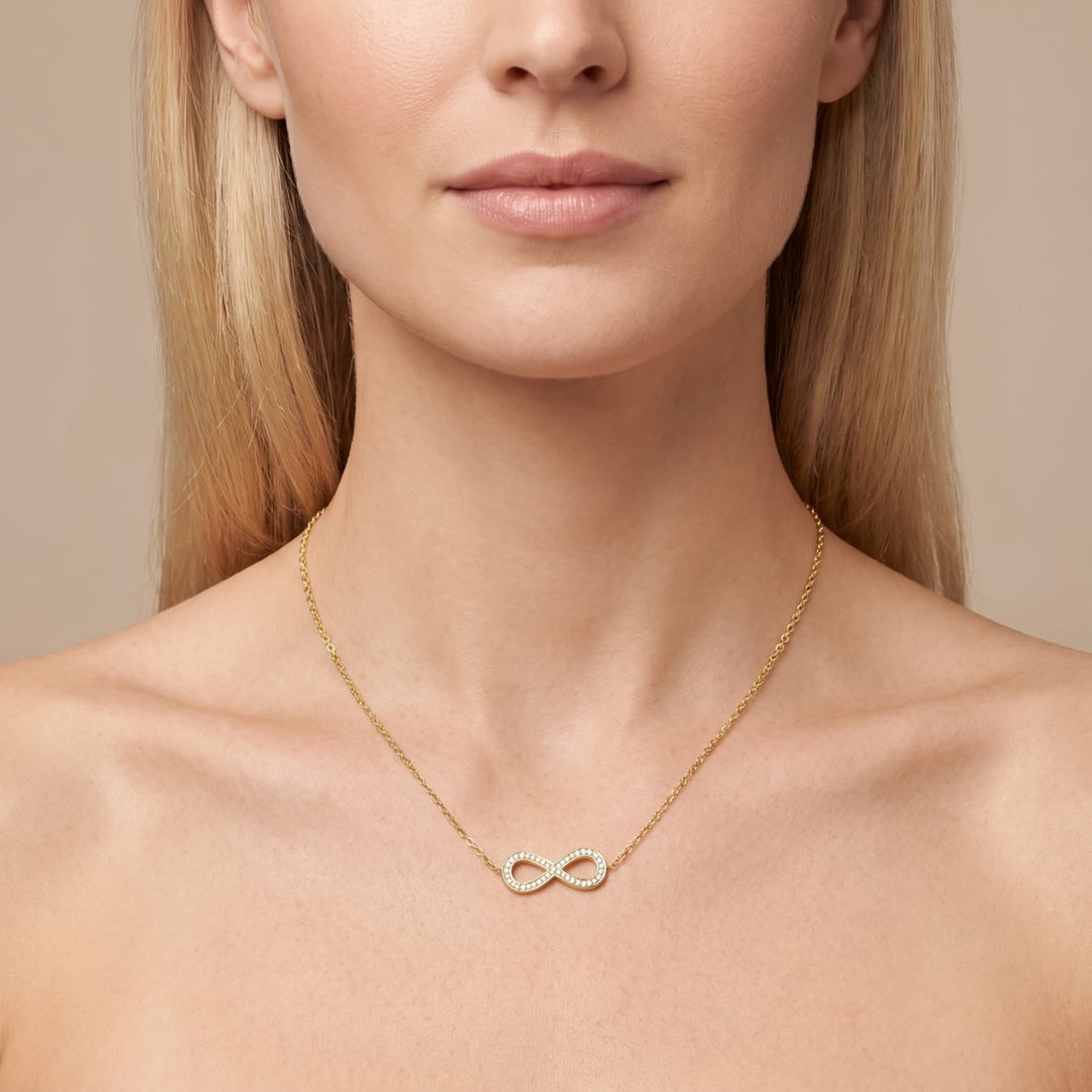Infinity Bling Necklace