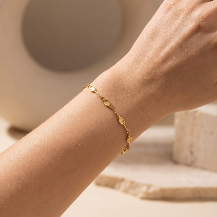 The Love Wins Tennis Gold Bracelet