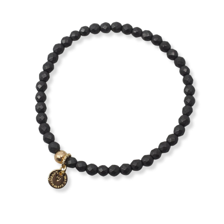 The Luna Bracelet in Geometric Gray