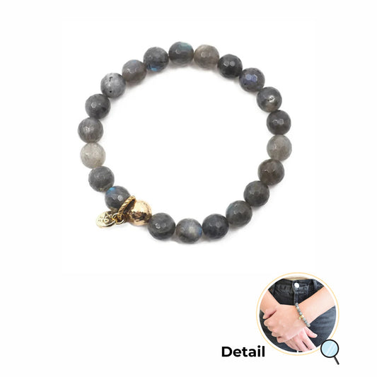 The Luna Bracelet in Labradorite