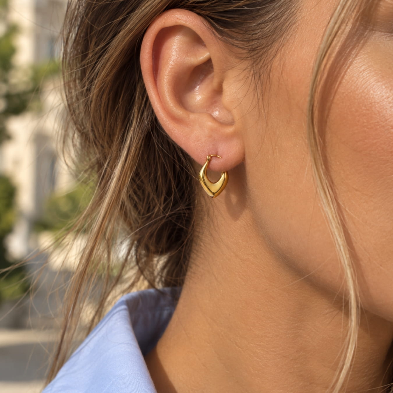 The Melted Gold Hoops