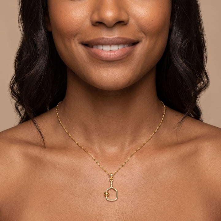 Pickleball Gold Necklace
