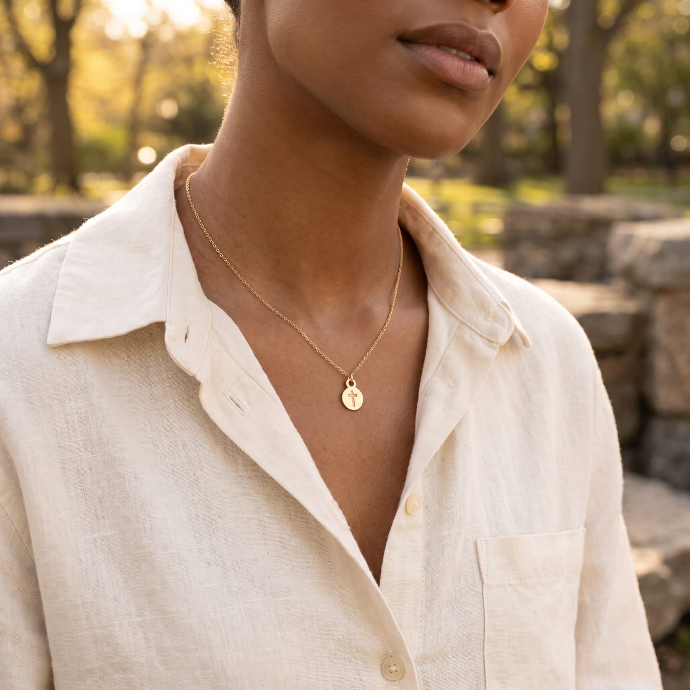 Polished Go With Grace Cross Necklace